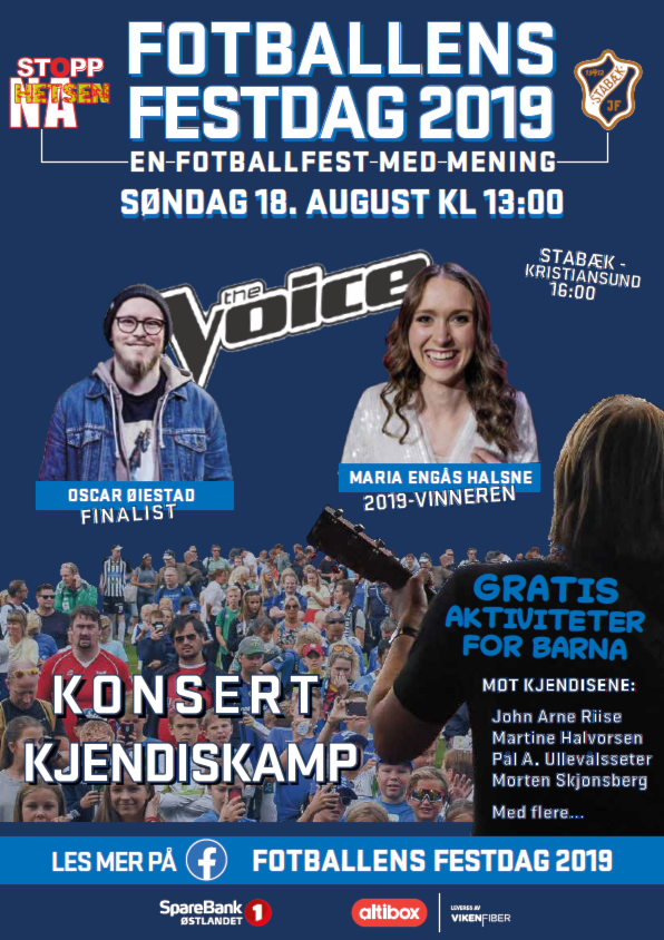 Fotballens festdag 2019 - Søndag 18.august